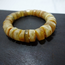 Old beeswax bracelet 24 grams A09177 unopened raw ore rough bracelet bracelet