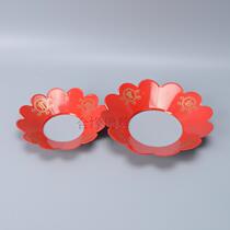 Incense burner encircling Buddha Hall supplies Incense Road supplies Zhaocai Jinbao iron sheet red stove incense burner cover incense ash support