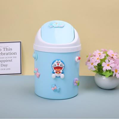 Children c children student girl room with cover desktop cute creative home living room bedroom dining table desk small garbage