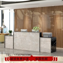 Counter bar company front desk reception desk corner beauty salon desk office cashier clothing store front desk