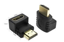 TV HDMI HD cable down up left and right turn 90 degrees right angle male to male female to female turn connector elbow