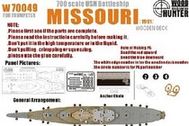 Hunter W70049 1700 US battleship Missouri Number of wooden deck matching number hands 05705