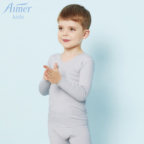 Childrens Modale milk silk boy without trace underwear long sleeve coat warm AK272T51