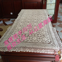 Amoy elegant pure handmade crochet hook flower cotton thread Lace Hollow woven table pad Coaster tablecloth tablecloth multi-color custom