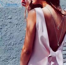  Limited sale Spanish niche UNOde50 double-layer crystal sweater chain necklace European INS light luxury Doudou