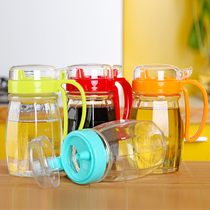 Kitchen supplies glass oil pot leak-proof soy sauce bottle vinegar bottle set large Japanese oil pot