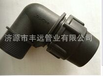 Garden drip irrigation micro-spray irrigation greenhouse PE pipe PP pipe fittings plastic quick connection external male elbow