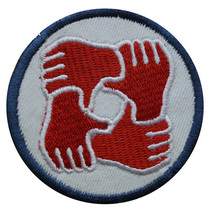 Rescue small round octopus with embroidered label Labelling Arm Chapter Magic Stick to do Shoulder Chapters the Off-road Outdoor Team team