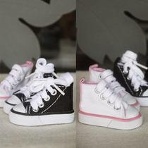 (Clear)bjd 1 6 cos double color high-gang canvas shoes (no logo watch for foot length)