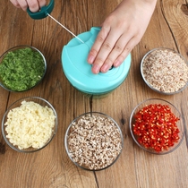 Manual winch vegetable shredding vegetable cutting artifact kitchen mincer meat grinder complementary food mixer mashing garlic mud