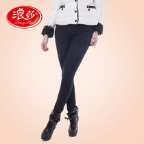 Surissa Sashimi Jeans Thicken Plus Suede Small Feet Elastic slim fit Warm Pencil Pants Tight Fit Pants Cat Pants Woman