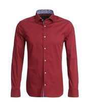 6101 6102 Lao Sun outdoor LSHW mens festive red long sleeve shirt slim shirt S-XXL