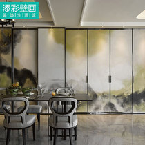 Showroom Selling Ground Front Background Wall Paper Large Mural Seamless Whole sheet Wallpaper Abstract Art Pattern Yellow Wallbe