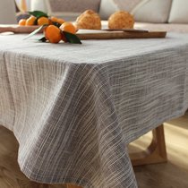 Chestnut cocoon simple Japanese cotton linen plain color tablecloth Tablecloth gray coffee blue plain cloth Dining table Tea table cloth photo tea art