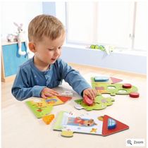 German haba301427 childrens spelling puzzle shape recognition matching game puzzle early education 1