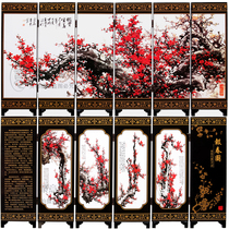  Antique screen six-fan newspaper spring picture B-style business gifts national characteristics crafts ornaments gift gifts good products