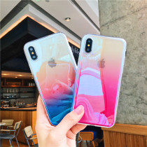 Apple 7plus net red mobile phone case new iPhone7 all-inclusive blue soft shell 7pBAO WEN butterfly anti-fall women