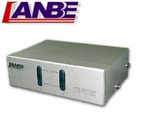 LANBE AS-21P 2 port automatic desktop PS 2 KVM switcher
