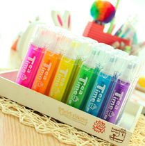 Fresh Jelly Color Tea Time Highlighter) Marker 6 Color Selection