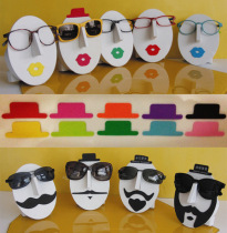 Small hat special hat for artistic face mask glasses display stand