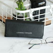 Fashion new sunglasses case large glasses for men and women leather simple sunglasses case original storage box portable