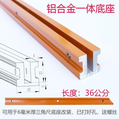 Woodworking triangle ruler large decoration high precision carpentry aluminum alloy base ruler triangle plate horizontal D file