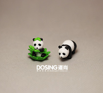 Genuine bulk simulation animal mini version super small giant Panda miniature model plastic doll ornaments