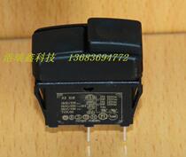 Power switch Black long flat boat type one-way two-leg push button switch A3 018 {stock backlog}