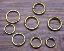 Pure copper brass ring key ring key ring bag ring mature copper gold copper circle single ring 15mm