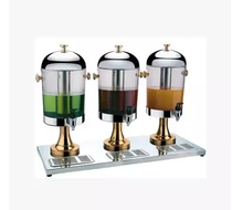Stainless steel single-head double-head juice ding cold drink machine Gold-plated juice drink machine PC barrel 8 liters self-service drink
