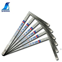 Japanese Penguin SHINWA affinity 15 * 30cm stainless steel angle ruler 12114 curved ruler