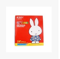 Chenguang oil painting stick 24-color Miffy crayon silky painting material with pencil sharpener and pencil holder