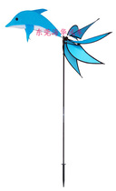 Dongcheng District Dongguan City Haihua dolphin modeling windmill festival set Garden decoration exterior layout Windmill