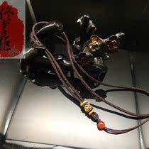 Jade pendant lanyard handmade Jade rope high-grade DIY jade necklace thick and strong mens and womens multi-color rope