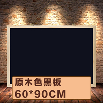 Creative solid wood desktop small blackboard bracket Shop restaurant wine menu bar message vertical advertising board
