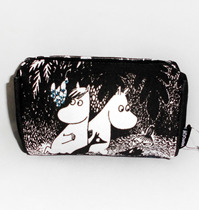 Japanese Moomin mumming canvas handbag cosmetic bag storage bag womens bag