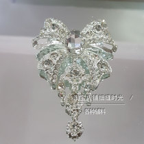 Diamond jewelry Crystal glass finished diamond wedding dress DIY handmade headdress accessories Material pendant brooch decoration