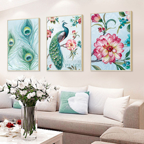 Dials cross stitch diamond embroidery 2020 Peacock diamond painting full diamond new living room large modern simple and fresh