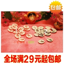 High-quality and beautiful one flower button diameter 1 2cm-black and red selected
