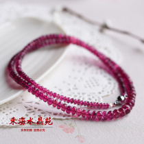 Crystal Court Collection Class Red Bite Noodle Necklace to send girlfriend to send Mom Crystal One figure