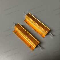 Gold aluminum resistance RX24 100W 0 75R 0 8R 0 9R 1R 1 1R 1 2R 1 3R Europe