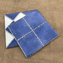 Mediterranean blue gold plated throwing crystal brick 300x300 anti-slip parquet floor tile toilet kitchen tile wall brick