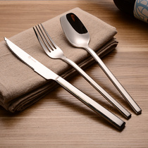 Add a little music Western knife fork and spoon Knight series Stainless steel knife fork and spoon set Western spoon Steak knife and fork set