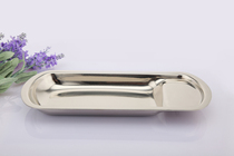 Wholesale new Lux square thickened stainless steel meal chuck Buffet clip shelf Hotel spoon tray MSTH10