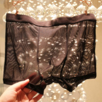 Sexy Mens Underwear Seductive Pant Pants Big Code Couple Mid Low Waist Pants Head Transparent Fashion Breathable Riot Black Pants