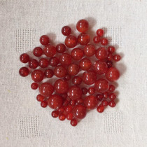 Special Price Gouwind DIY hair Hairpin Hair Accessories Accessories * Scattered Beads * 12 10 8 6 4mm Red Manau jade beads