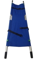 Folding aluminum stretcher easy to carry personnel ambulance thickened aluminum stretcher belt wheel thickness 3