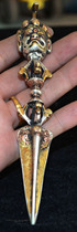 Nepal exquisite red copper pubah Vajra pendant diamond prick tantric instruments Tibetan Buddhist accessories