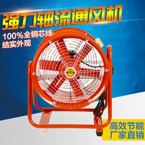 Mobile ventilation and ventilation low noise axial flow fan duct fan exhaust fan all copper 220V 380V