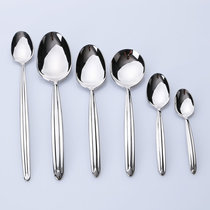 Germany imported konner18-10 stainless steel western main meal spoon Dessert spoon Soup spoon round spoon Tea spoon Coffee spoon